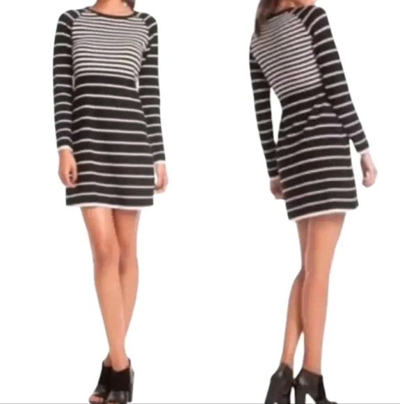 Trina Turk Violetta Long Sleeve Striped Wool Knit Dress Women's - Picture 1 of 9